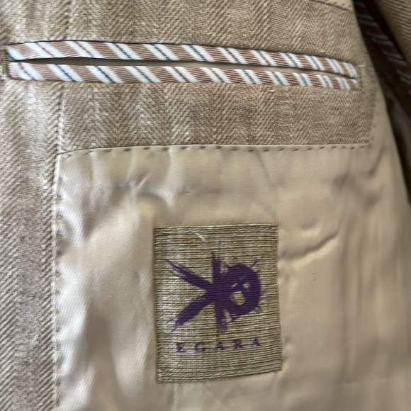 Egara Men’s Blazer Size 42R Herringbone Twill Sz 42 R - Picture 6 of 11